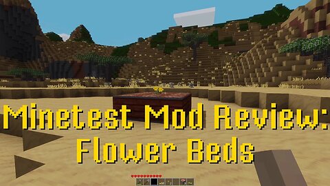 Minetest Mod Review: Flower Beds