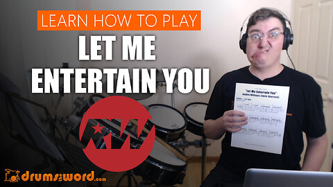 ★ Let Me Entertain You (Robbie Williams) ★ Video Drum Lesson | How To Play BEATS (Chris Sharrock)