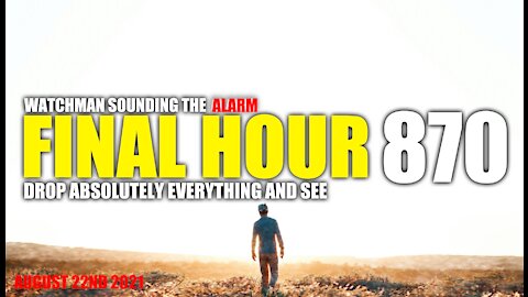 FINAL HOUR 870 - DROP ABSOLUTELY EVERYTHING AND SEE - WATCHMAN SOUNDING THE ALARM