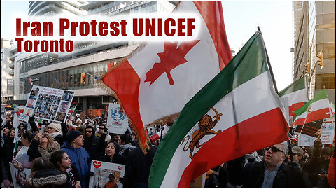 Iran Protest out side UNICEF Office Toronto