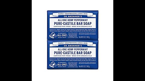 Dr. Bronner's - Pure-Castile Bar Soap (Tea Tree, 5 ounce, 6-Pack) - Made with Organic Oils, For...