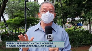 PM recupera moto na zona Norte de T. Otoni por meio de denúncia anônima