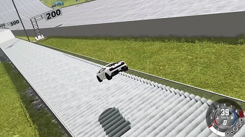 Car Jumps and Drives Down the Stairs #65 💥 BeamNG Drive PC Game 🚘 CAR crash