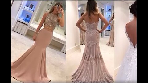 Luxurious evening and soiree dresses for wedding 2021