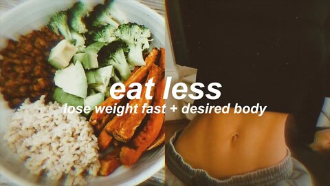 “EAT LESS” prevent binging + overeating subliminal MEGA STRONG listen once.