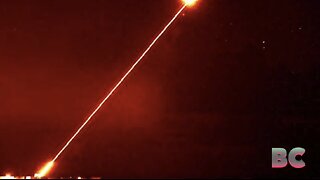 Declassified footage of UK DragonFire laser weapon in action