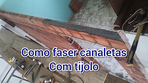 como faser canaletas em tijolo,how to make brick gutters