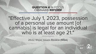 Cannabis reform bill provisions depend on Question 4 outcome