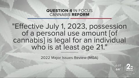 Cannabis reform bill provisions depend on Question 4 outcome