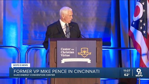 Former VP Mike Pence speaks in Cincinnati