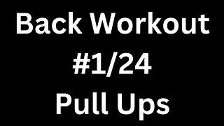 Back Workout 1/24