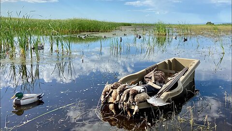 Marsh Duck Hunting on Opening Day 2022 from Western Manitoba