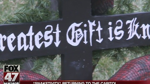 Satanic Temple responds to nativity scene with "Snaketivity"