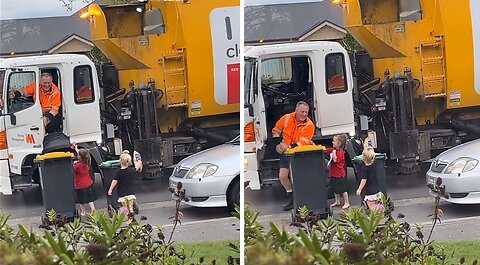 Kids share special friendship with neighborhood trash collector