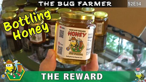Bottling the Honey - Bottling the honey, adding labels, and boxing for sale. Honey glamor shots!