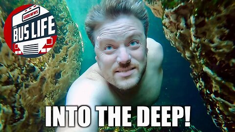 Swimming in a Cool Deep Spring | The Bus Life