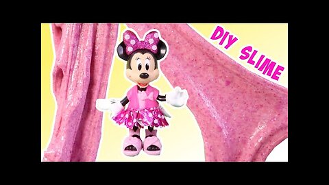 How to Make Minnie Mouse Pink Slime with 3 Ingredients