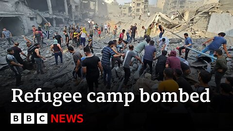 Many reported dead in Israeli strike on Gaza refugee camp BBC News