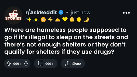 Where are homeless people supposed to go if its illegal to sleep on the streets and theres...