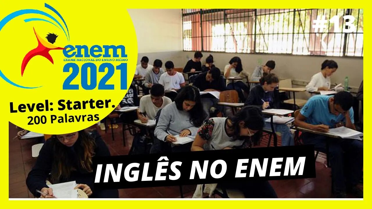 INGLÊS PARA ENEM | INGLÊS NO ENEM | ENEM INGLÊS |CURSO DE INGLÊS PARA O ...