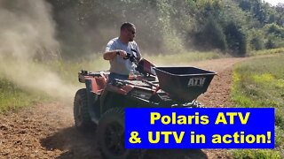 Polaris Machines! Not JUST for trail riding! Polaris Ranger Northstar & Polaris Sportsman 850 action