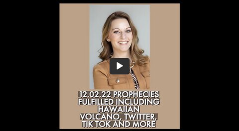 12.02.22 PROPHECIES FULFILLED INCLUDING HAWAII VOLCANO, TIK TOK, TWITTER AND MORE
