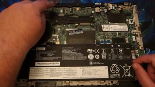 Lenovo Thinkpad P43s opened up Showing internal hardware