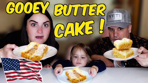 Brits Try [GOOEY BUTTER CAKE] for the first time! *OH MY DAYS* !!!