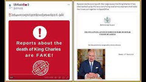 ROYAL FAMILY IMMINENT ANNOUNCEMENT OF KING CHARLES DEATH! RUSSIAN MEDIA PIP THE BBC TO THE POST! CHARLES 'FAKE DEATH FROM CANCER' ST PATRICK'S DAY 17TH MARCH 2024!