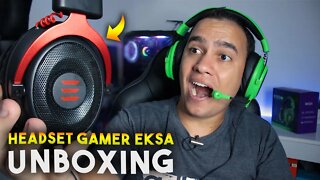 HEADESET GAMER CUSTO BENEFÍCIO EKSA E900 e E900 PRO, QUEM SE SAI MELHOR? Unboxing e impressões