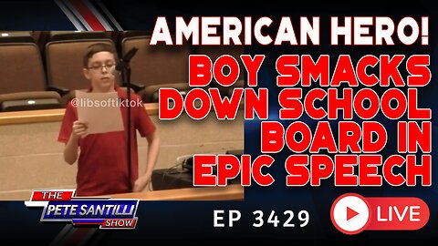 AMERICAN HERO! Boy Smacks Down School Board In Epic Speech | EP 3429-8AM