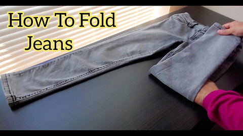 6 ways How to fold jeans || Space Saving Hacks