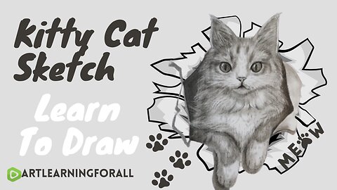 Master the Art of Sketching a Cute Kitty Cat 🐱✏️