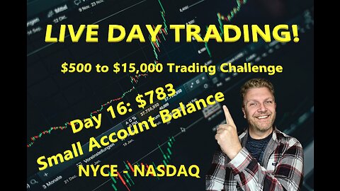 LIVE DAY TRADING | $500 Small Account Challenge Day 16 ($783) | S&P 500, NASDAQ, NYSE |