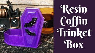 Halloween Crafts: Resin Coffin Trinket Box