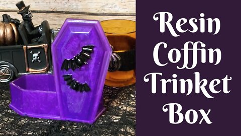 Halloween Crafts: Resin Coffin Trinket Box