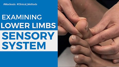 Sensory system examination of lower limbs