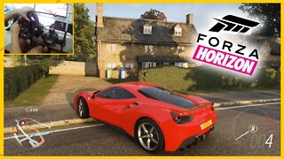 FERRARI 488 GTB - Forza Horizon 4 Gameplay Realista / Logitech G29