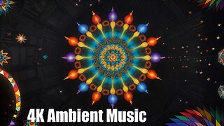 Ambient Music - Being with You | (AI) Reactive 3D s1 | Kaleidoscope Visual Meditation 13 Fantasy