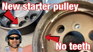 Part 3- How to replace the starter pulley M038 on a moster 185 - after stranded