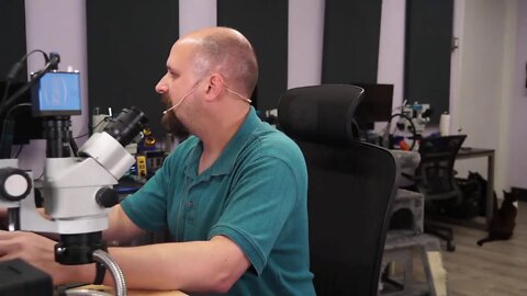 Paul fixes a MacBook logic board at Rossmann Repair