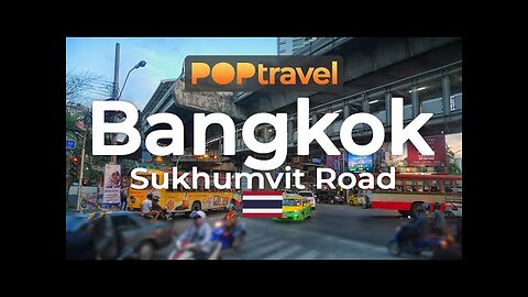 Walking in BANGKOK - Thailand 🇹🇭- Sukhumvit Road - 4K 60fps (UHD)