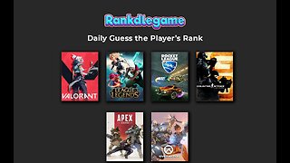 Rankdle - Try your game knowlege by guess the player's rank