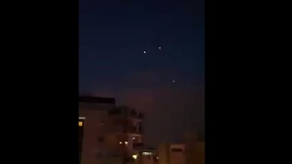 Iron Dome intercepting rockets over Ashdod, Israel