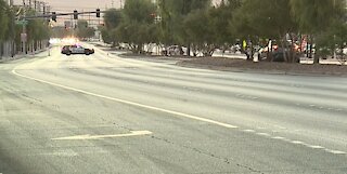 PD: Deadly crash involving pedestrian closes portion of Sahara Avenue