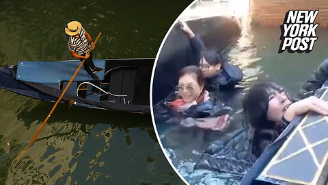 Tourists capsize gondola in Venice while trying to take selfies