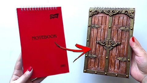 DIY Notepad Decor Idea | Notebook Cover | Notepad with a door