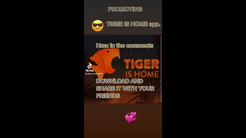 Tiger is home app