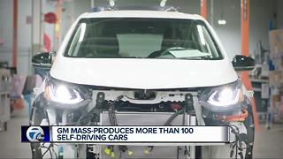 GM mass produces more than 100 self-driving cars
