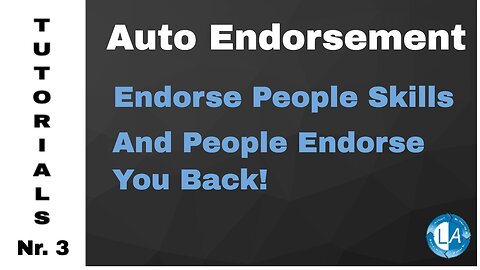 Auto Endorse LinkedIn Skills - Auto Endorsement of People Skills on LinkedIn
